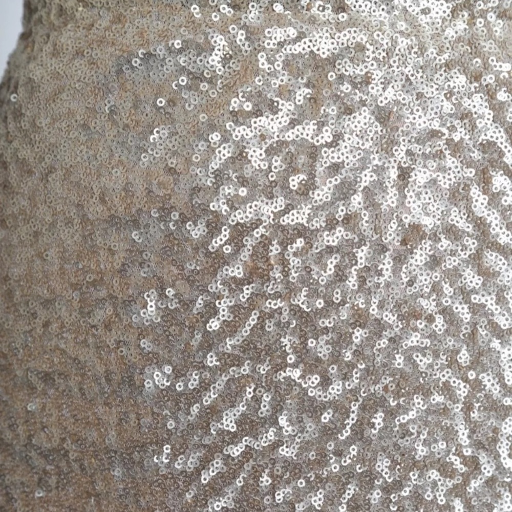 Elegant Gold Sequin Skirt - Picture 7 of 11